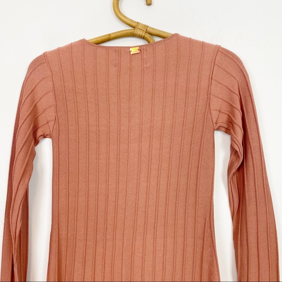 Knitz For Love & Lemons | Simone Lace Up Front Dress Ribbed Size S - Picture 5 of 9